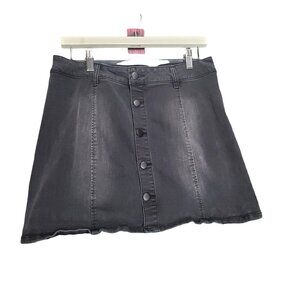 ALTAR'D‎ STATE Womens Denim Skirt SZ M Button Front Hendrix short mini boho 90's